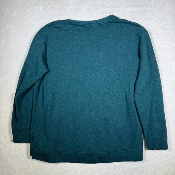 Orvis Women's Teal Crewneck Long Sleeve Sweatshirt Classic Collection Size L G - Picture 2 of 8